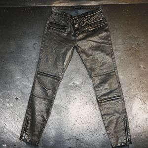 Zara‎ metallic jeans